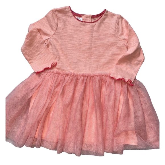 Peach Pink tutu dress 12-18m nwot perfect for monogram birthday - Picture 1 of 4